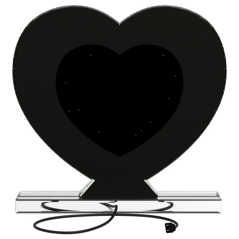 Euston Heart Shaped Vanity Mirror Silver by Unique Piece Furniture