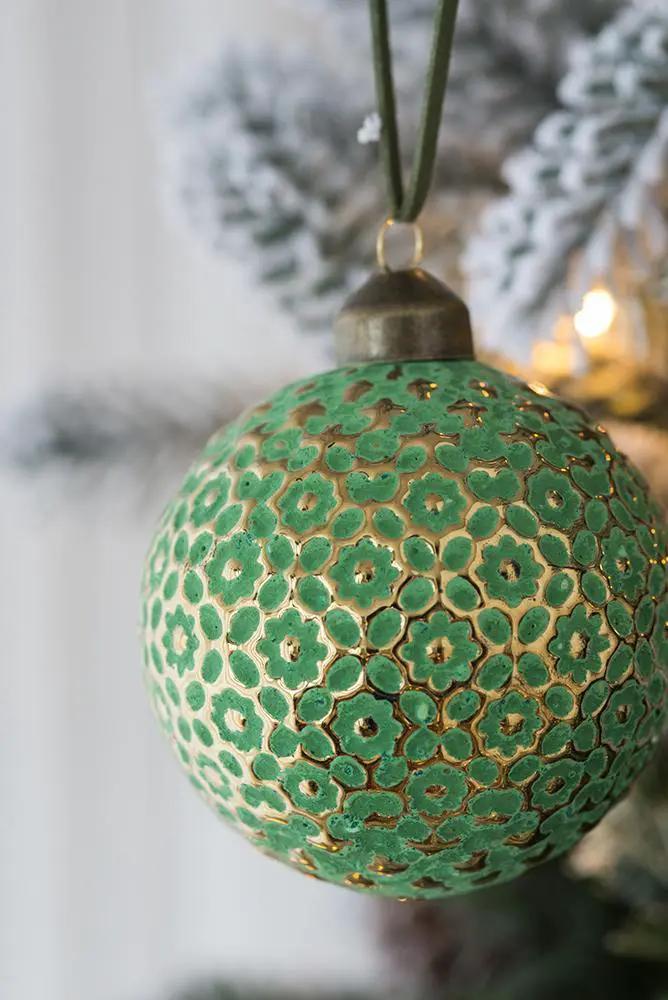 Christmas Ball Ornaments, Glass Decorative Hanging Ball Christmas Tree Ornaments For Holiday Party Decorations by Unique Piece Furniture