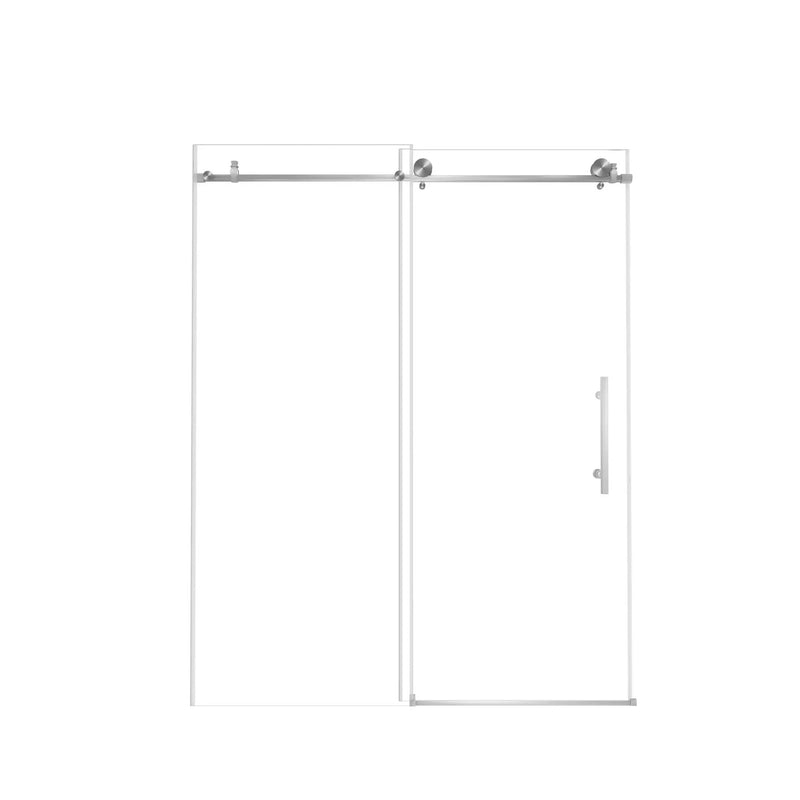 Frameless Shower Door, Smooth Sliding Tracks by HouseOfZazla