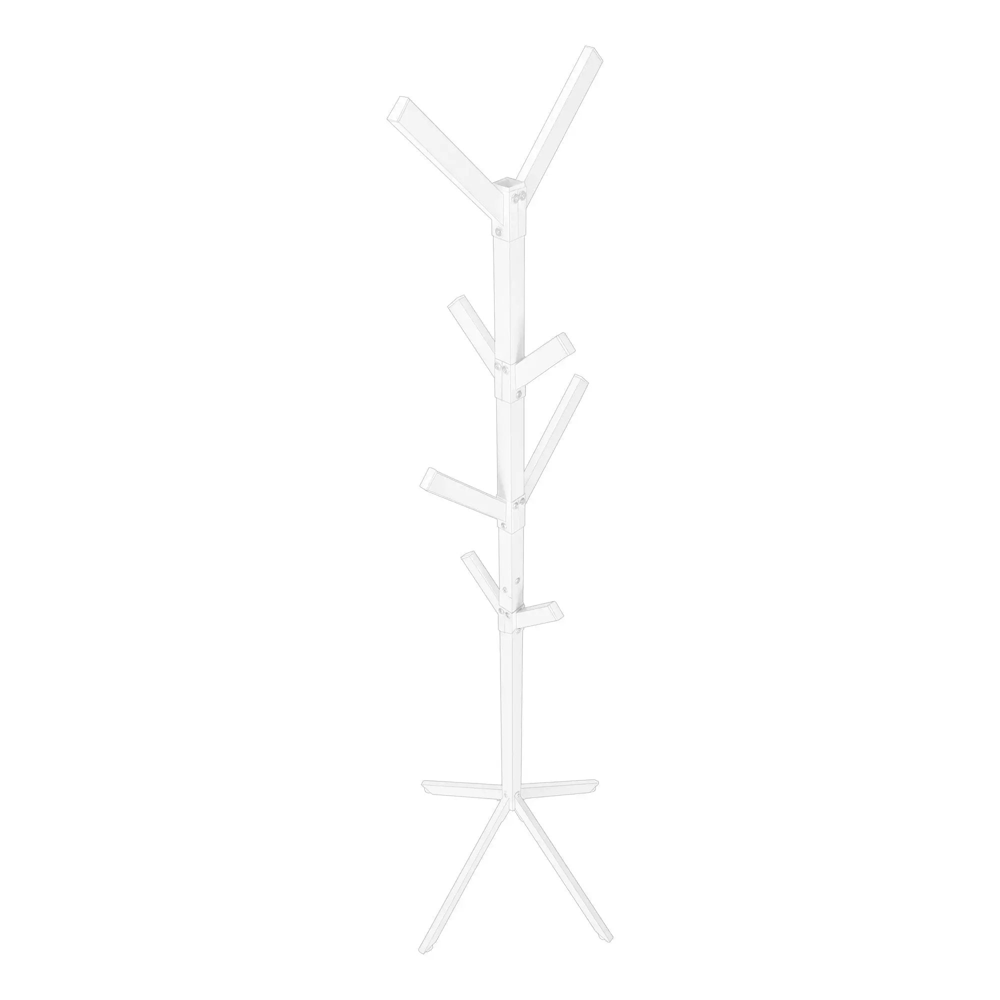 Coat Rack, Hall Tree, Free Standing, 8 Hooks, Entryway, Contemporary & Modern by Unique Piece Furniture