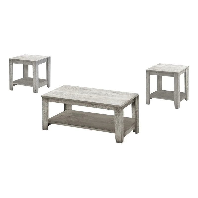 Table Set, Coffee, End, Side, Accent, Living Room, Transitional (Set of 3) by Unique Piece Furniture