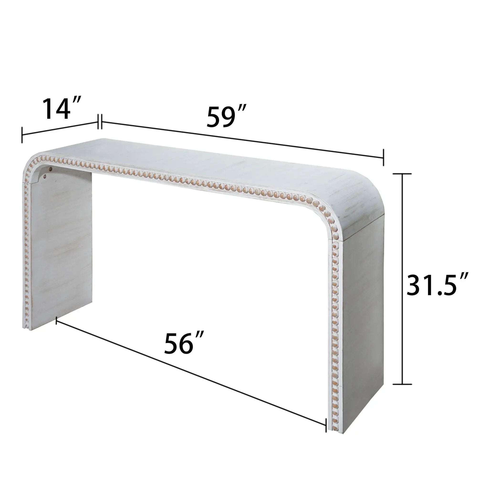 Waterfall Console Table by Unique Piece Furniture