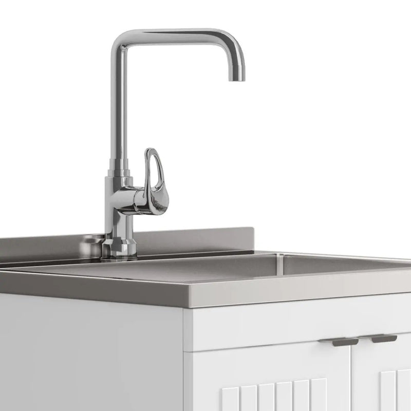 Murphy - Laundry Cabinet & Faucet And Stainless Steel Sink by HouseOfZazla