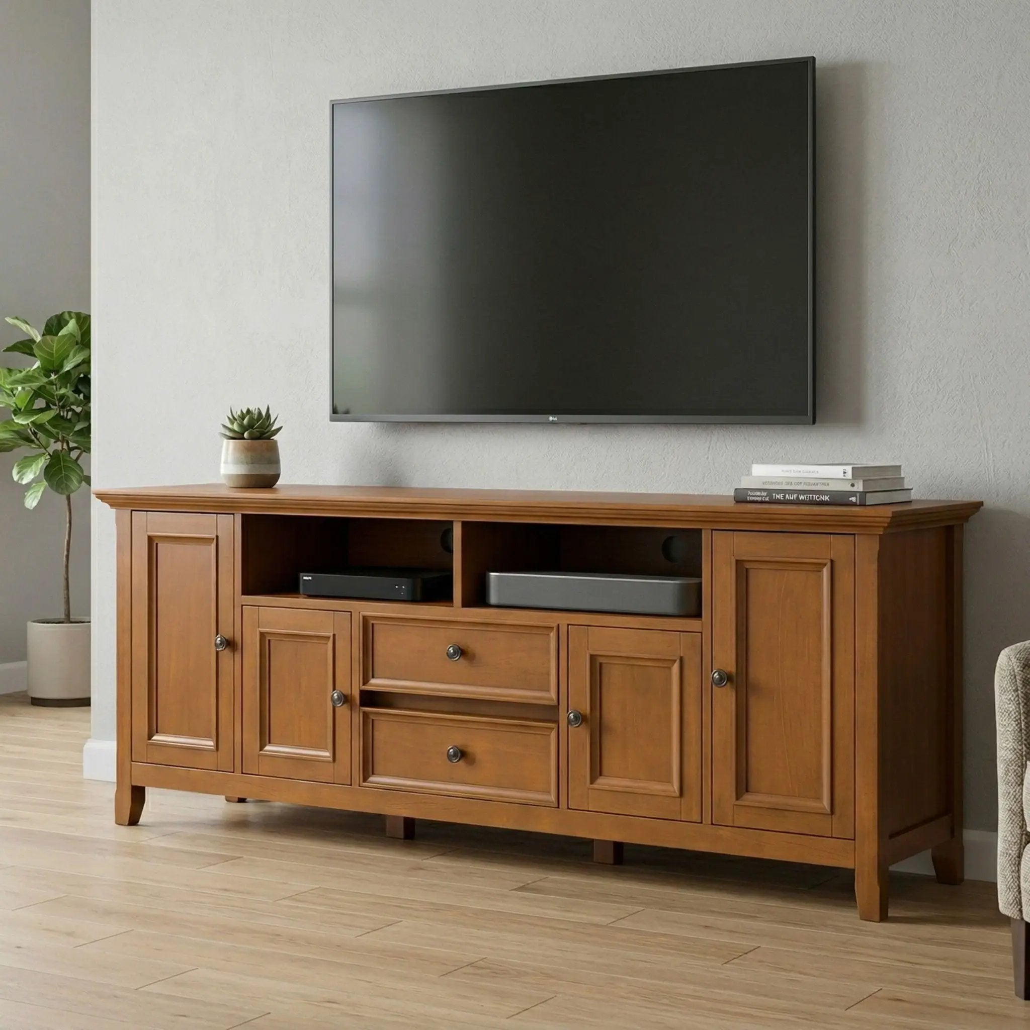 Amherst - Handcrafted Wide TV Media Stand by Unique Piece Furniture