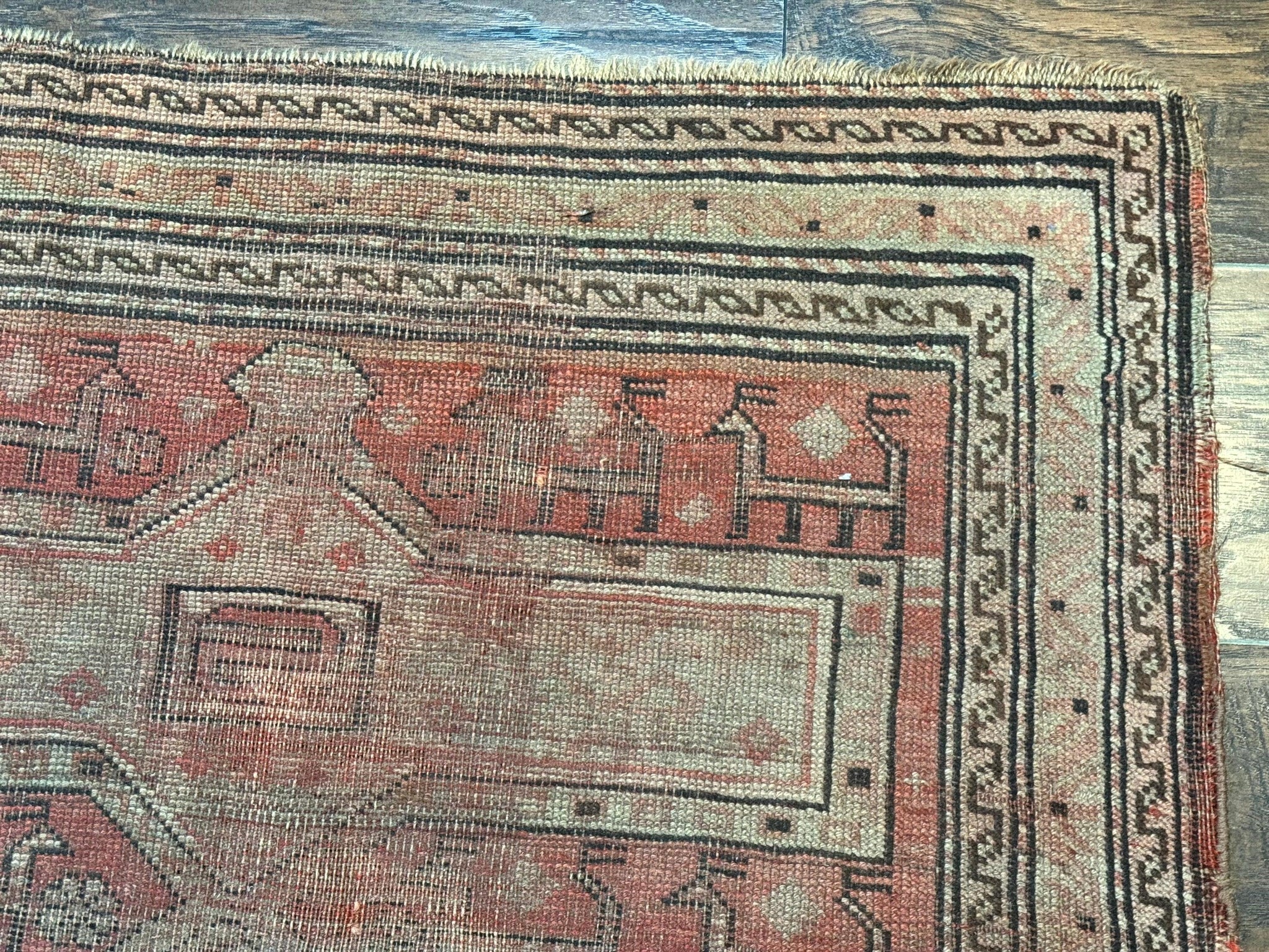 Antique Turkish Melas Rug 3x5, Geometric Carpet, 1920s Wool Rug, Bohemian Rug, Low Pile Rug, Tribal Rug by Jewel Rugs