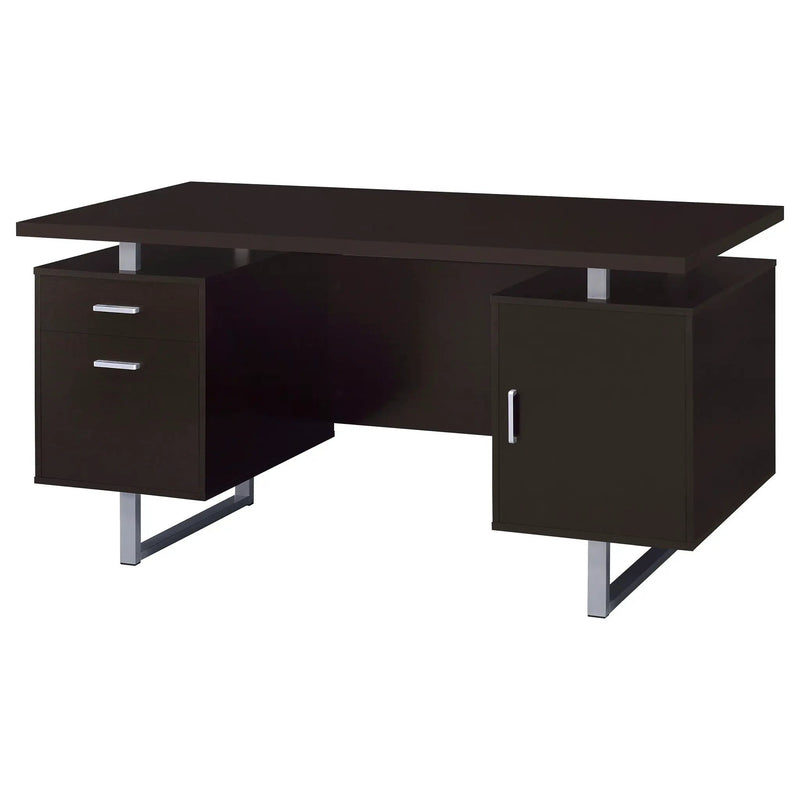 Lawtey 60-inch 2-drawer Office Computer Desk Cappuccino by Unique Piece Furniture
