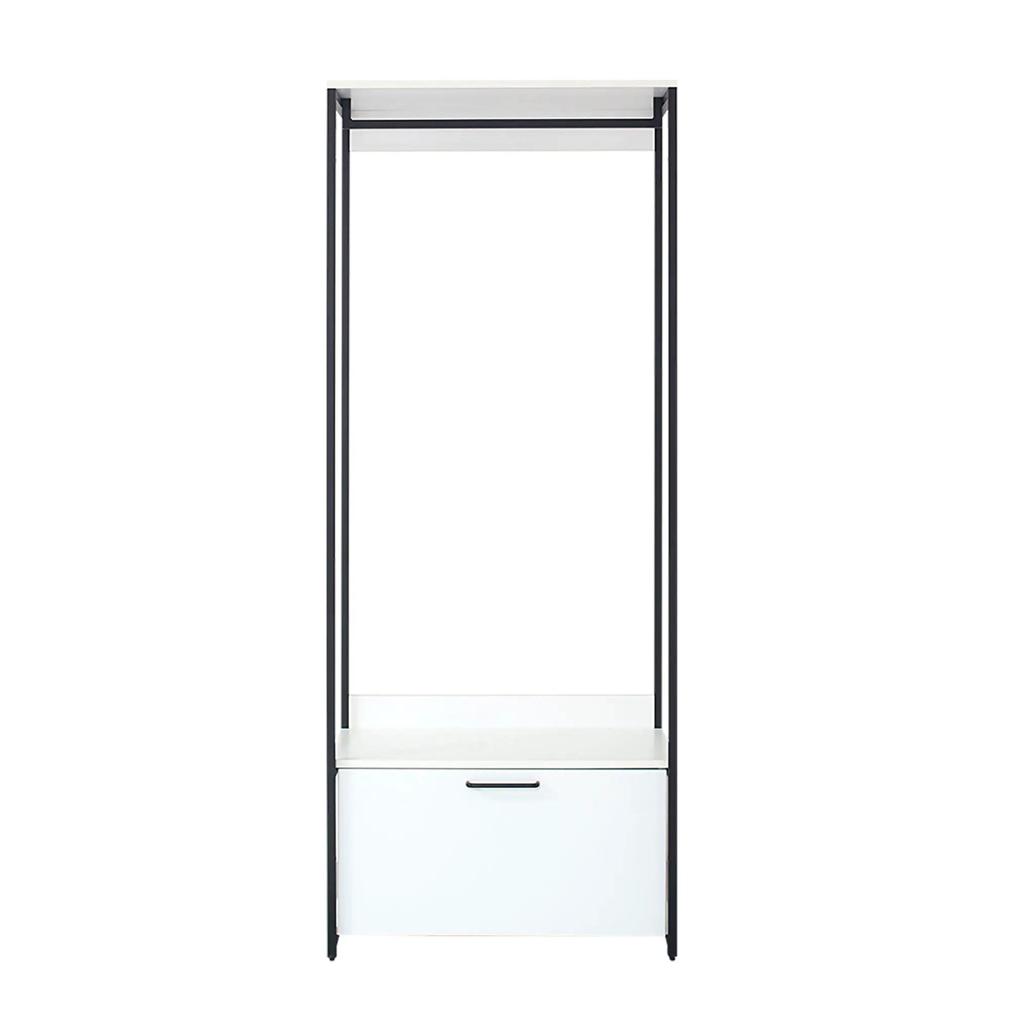Fiona - Contemporary Wood And Metal Walk In Closet With Drawers by HouseOfZazla