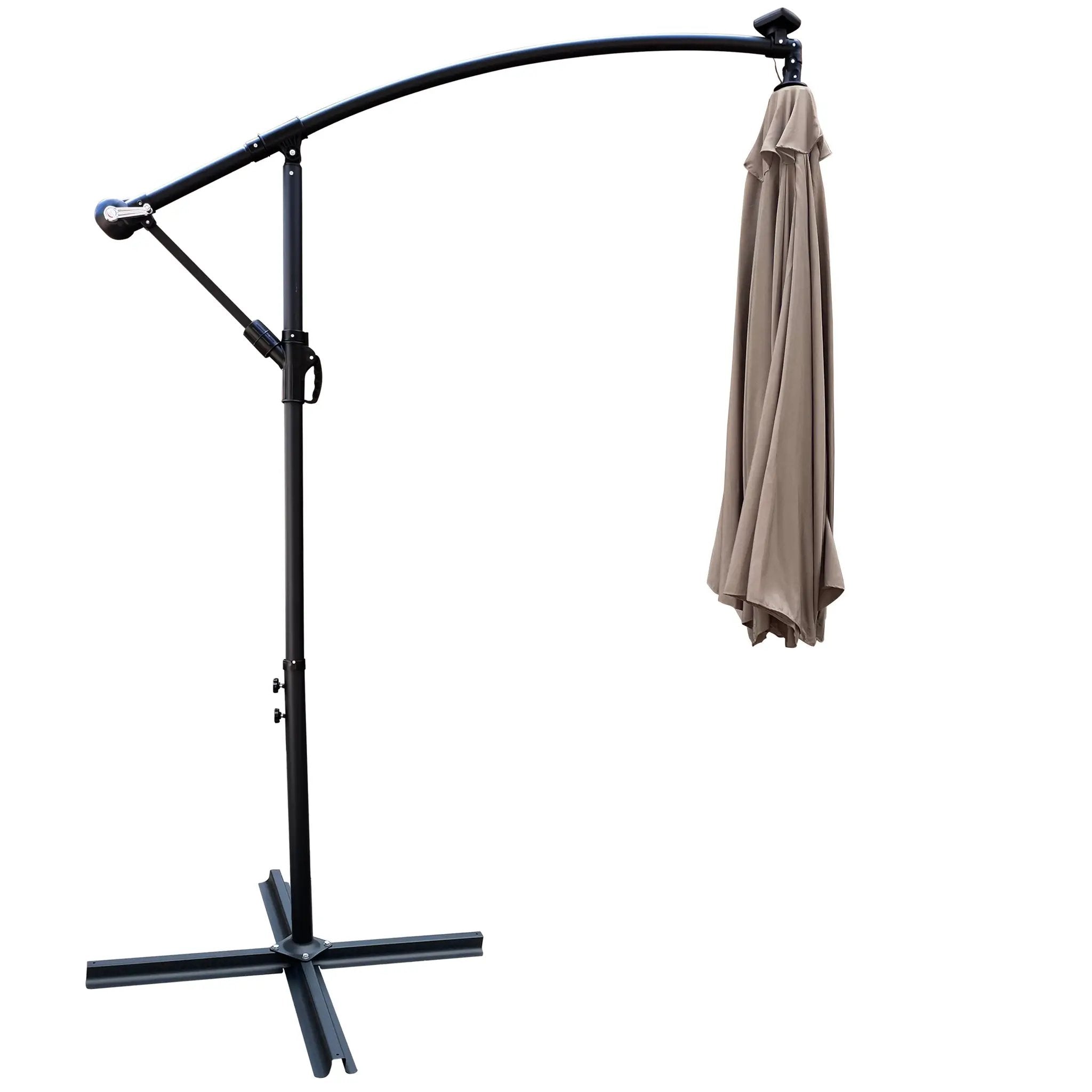 10 ft Outdoor Solar Powered LED Patio Umbrella by HouseOfZazla