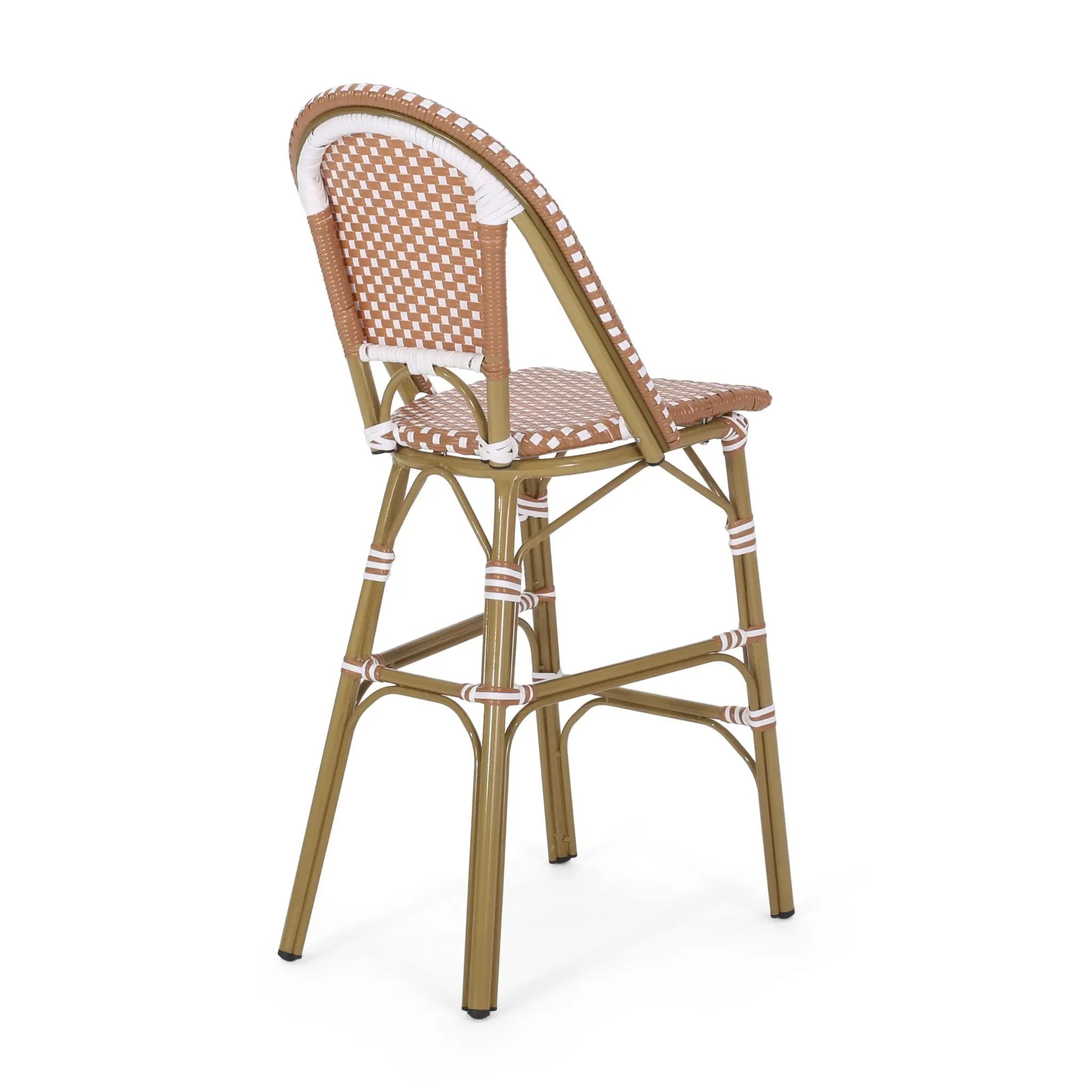 Outdoor PE Rattan French Barstool Set by HouseOfZazla
