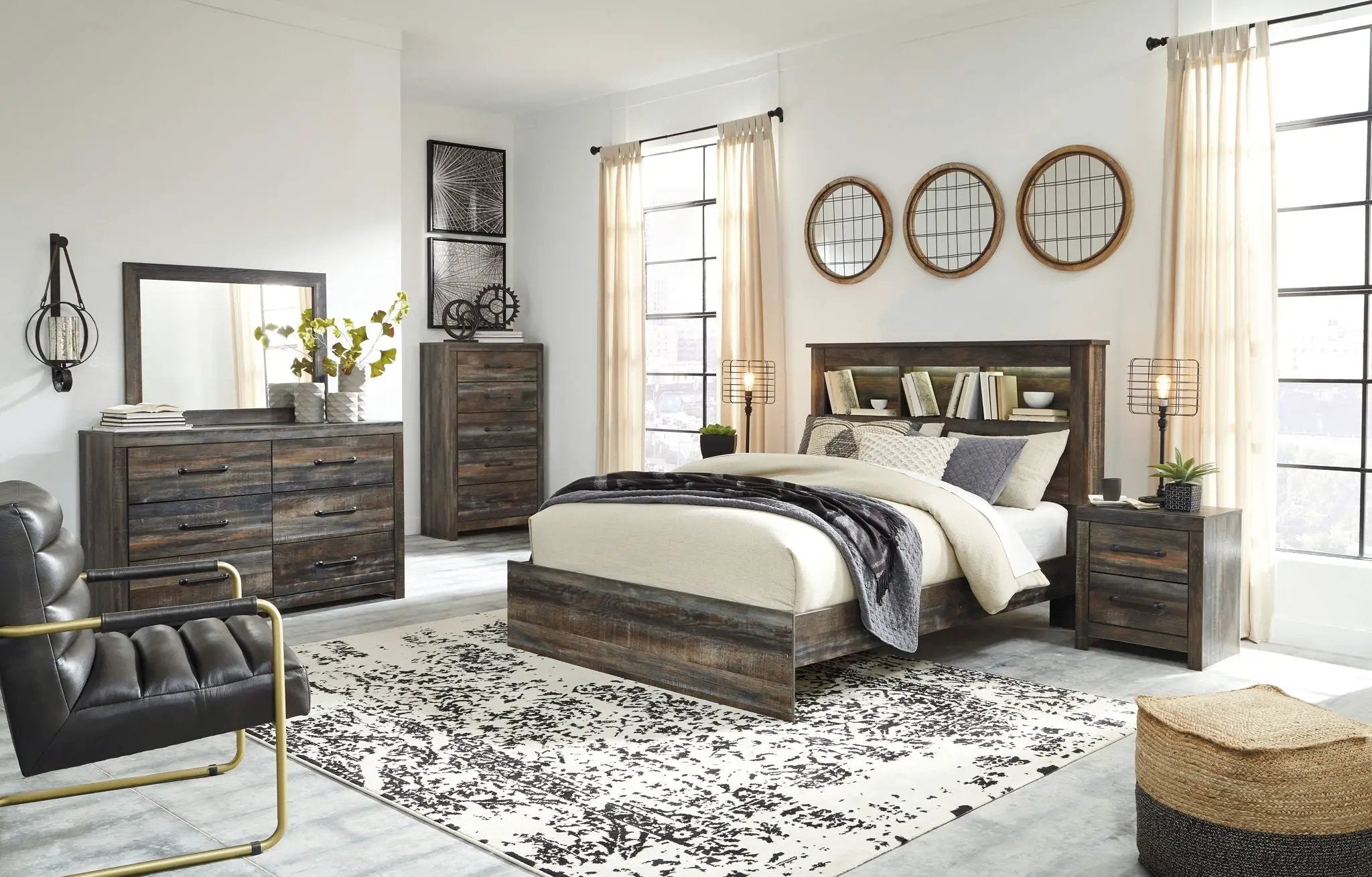 Drystan - Panel Bookcase Bed by Unique Piece Furniture