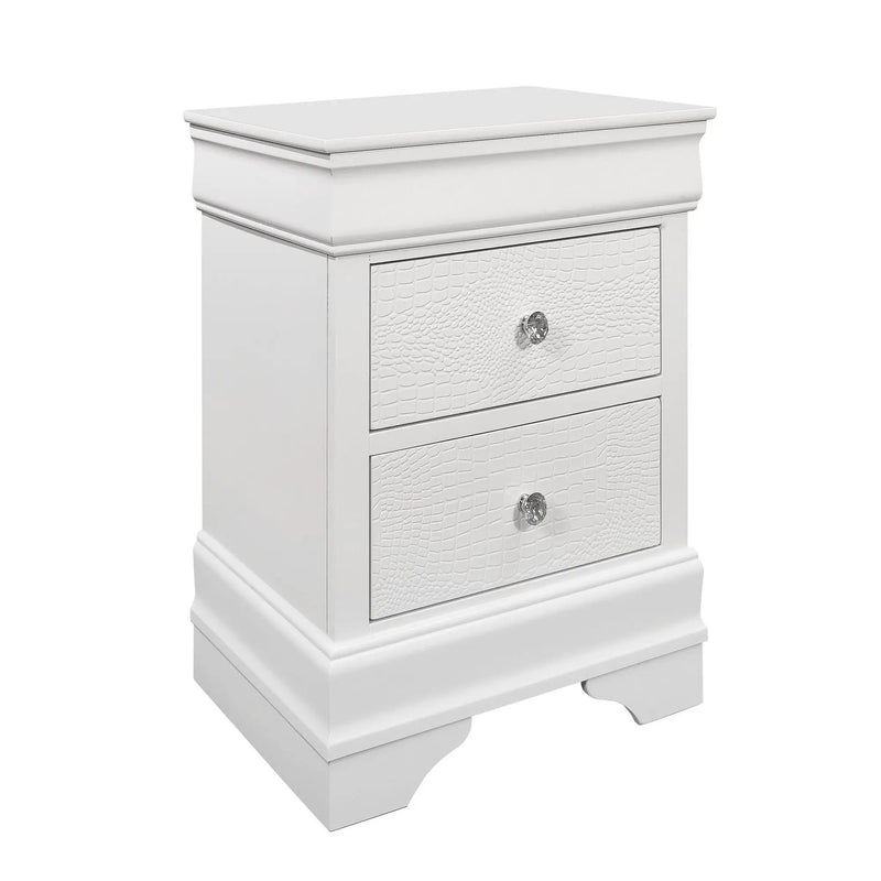 Shaker - Crocodile Metallic Nightstand by HouseOfZazla