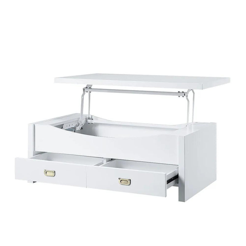 Ramiel - Coffee Table With Lift Top - High Gloss White by Unique Piece Furniture
