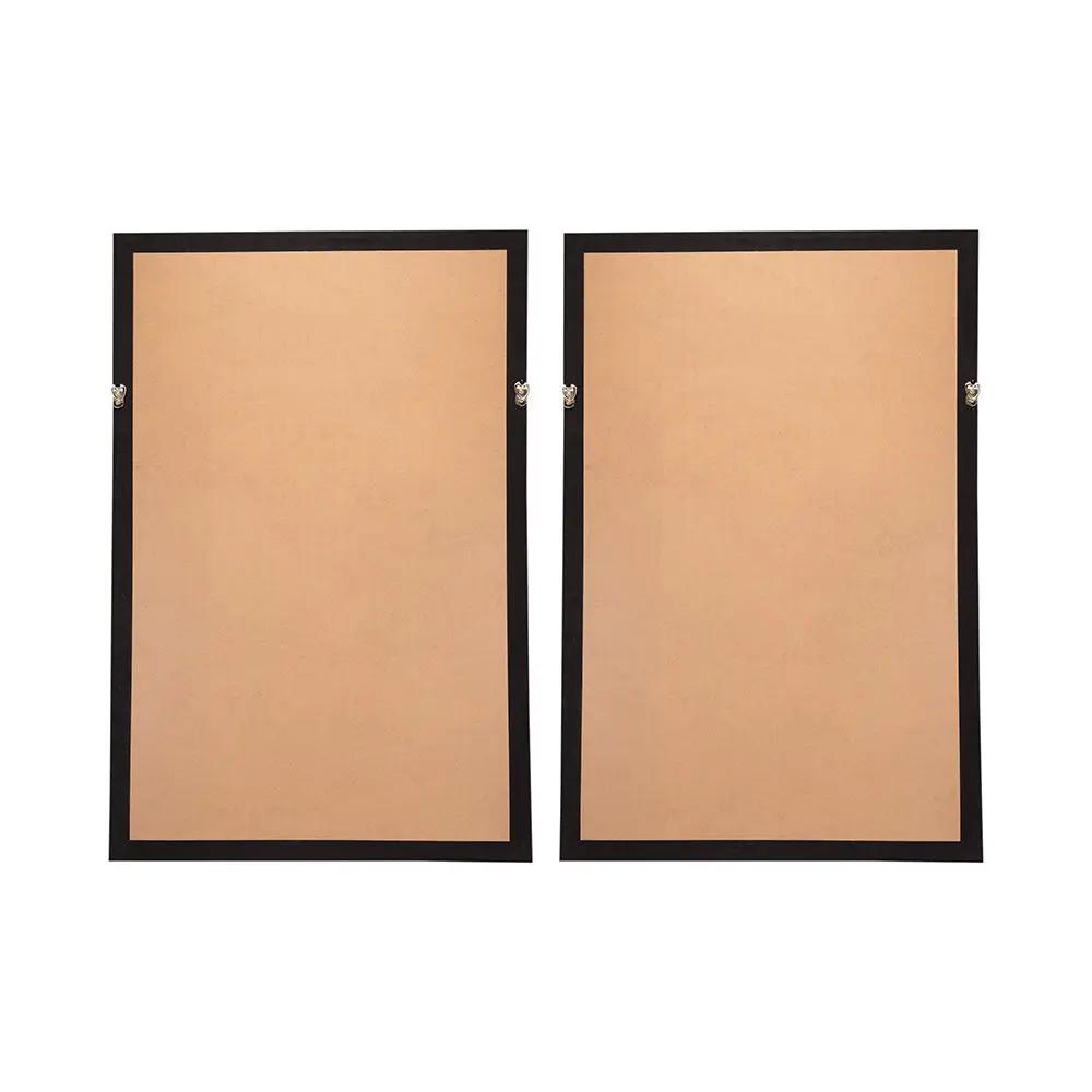 Leaf Shadow Box Wall Decor (Set of 2) - White / Gray by HouseOfZazla