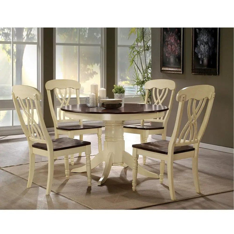 Dylan - Side Chair (Set of 2) - Buttermilk & Oak by Unique Piece Furniture
