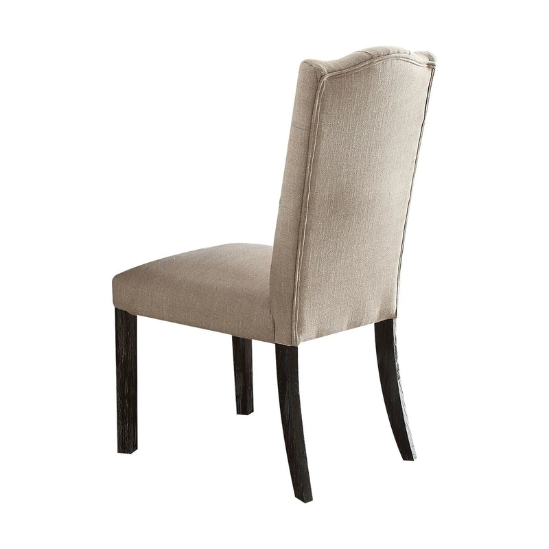 Gerardo - Linen Weathered Dining Chair (Set of 2) - Beige by Unique Piece Furniture