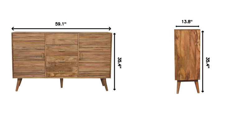 Soba - T Bar Large Chest - Oak by HouseOfZazla