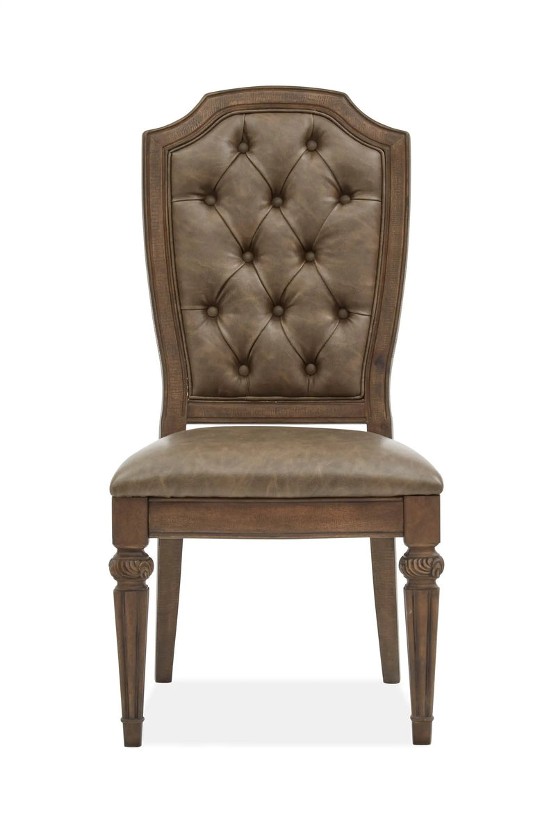 Durango - Wood Dining Side Chair With Upholstered Seat and Back (Set of 2) - Willadeene Brown by Unique Piece Furniture