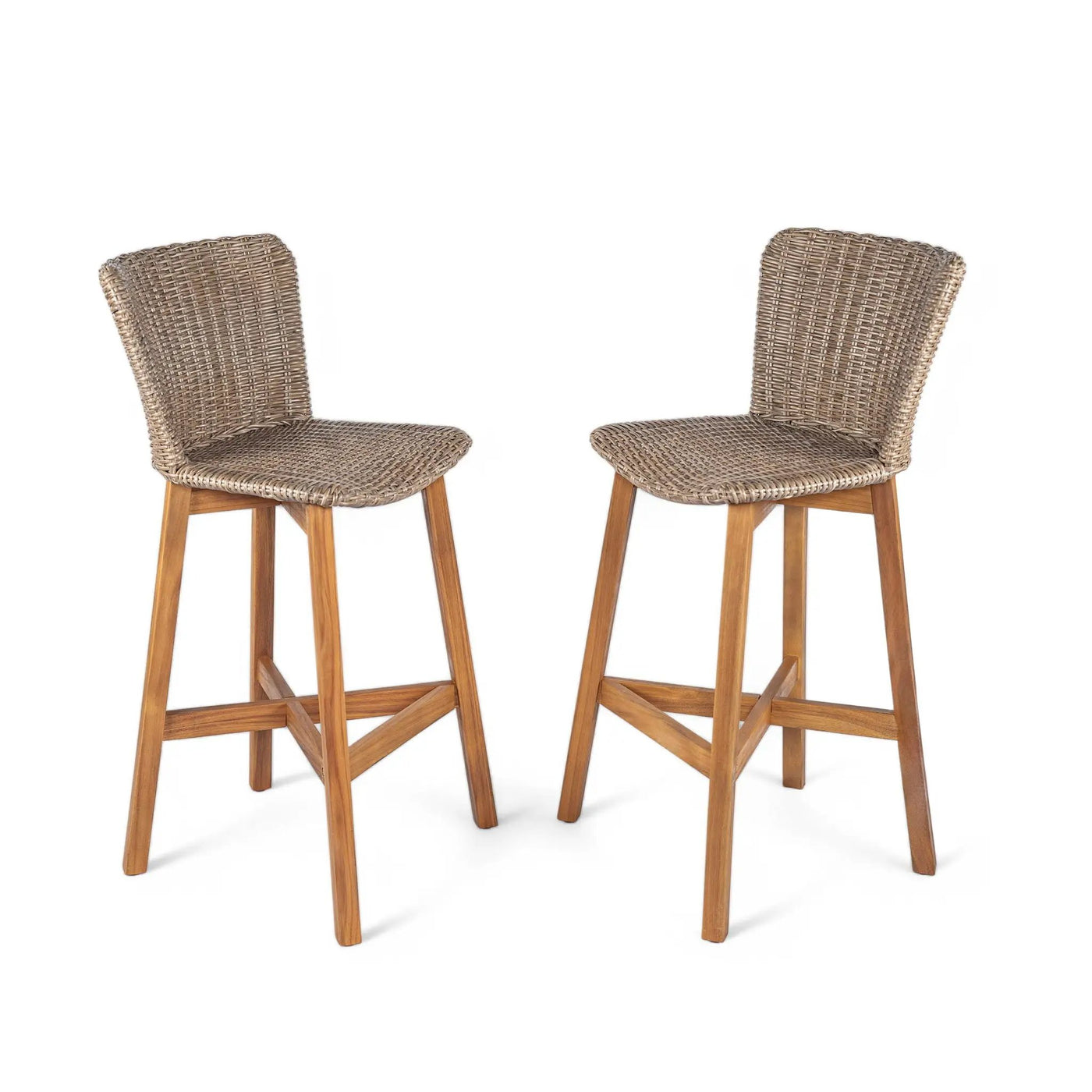 Lymington Outdoor Bar Stool Set of 2 by HouseOfZazla