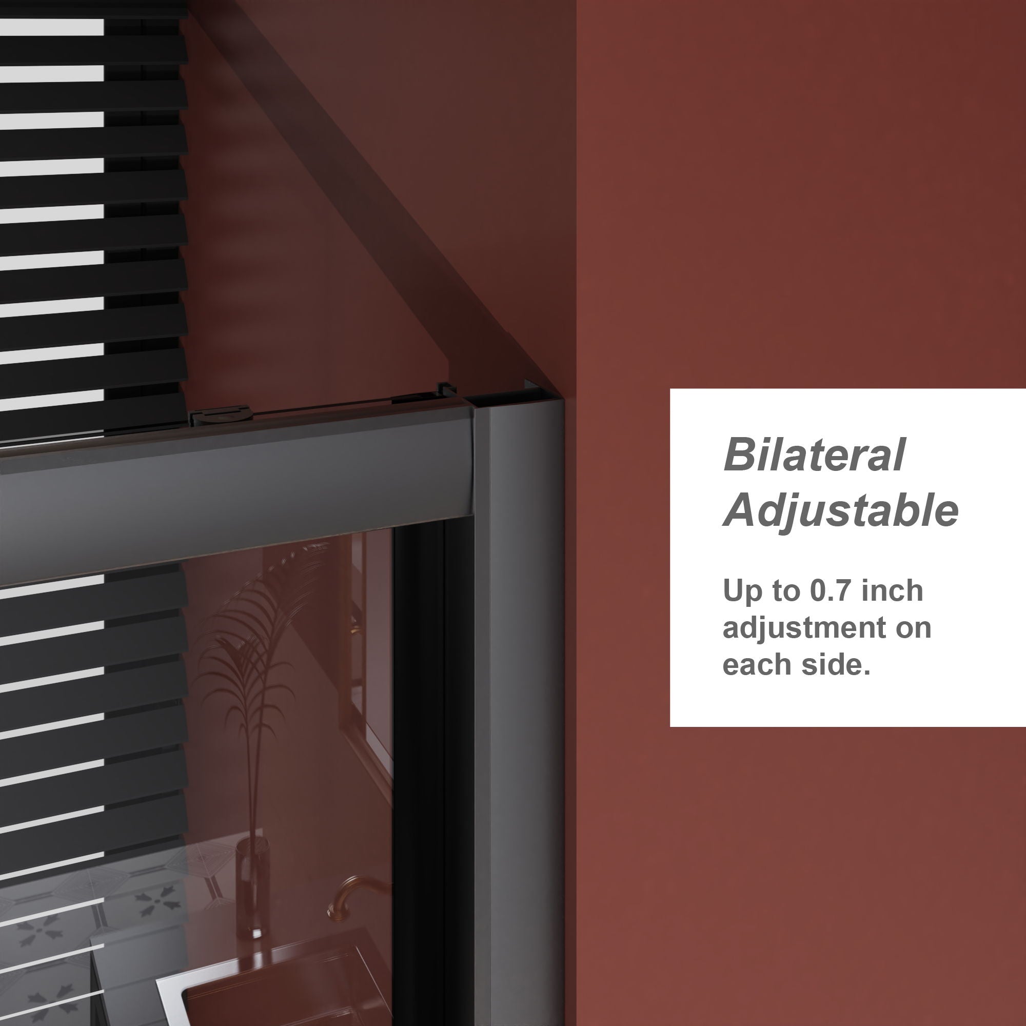 Sliding Shower Door For Bathtub - Matt Black by HouseOfZazla