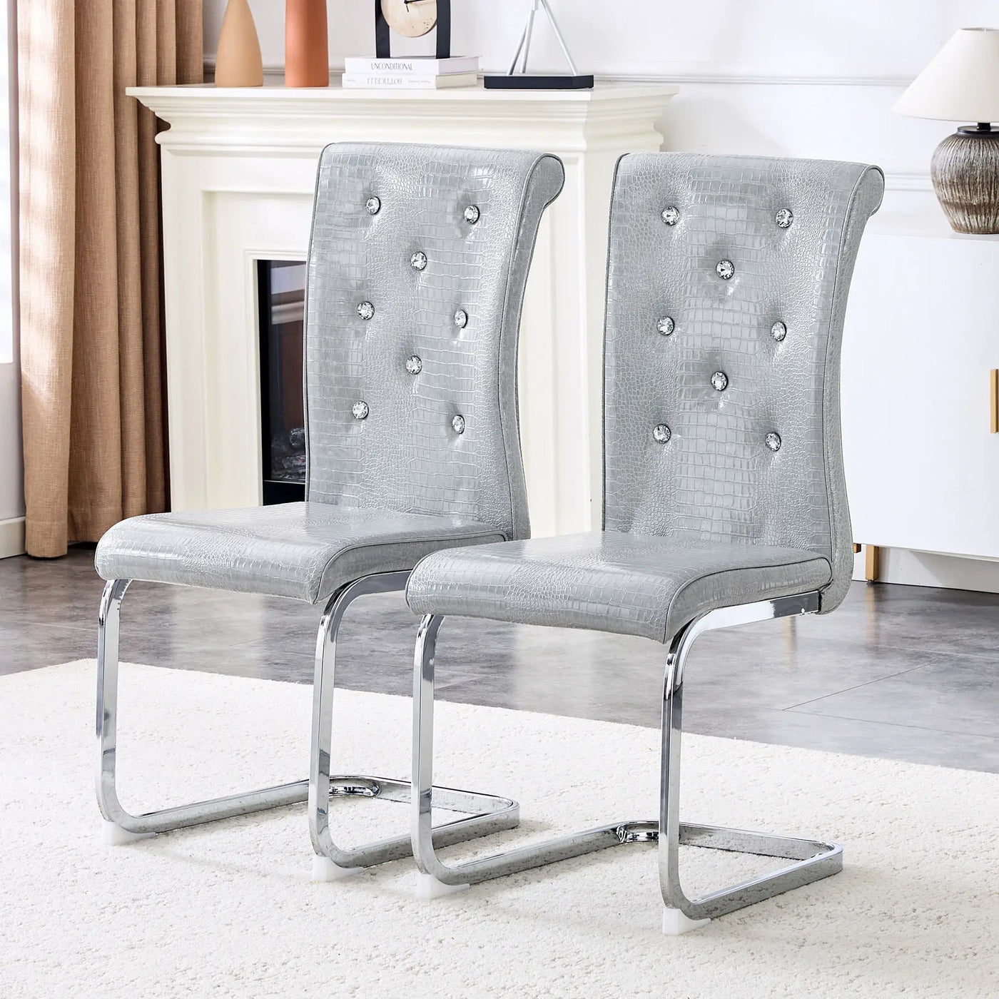 Elegant Design Upholstered Dining Chairs by Unique Piece Furniture