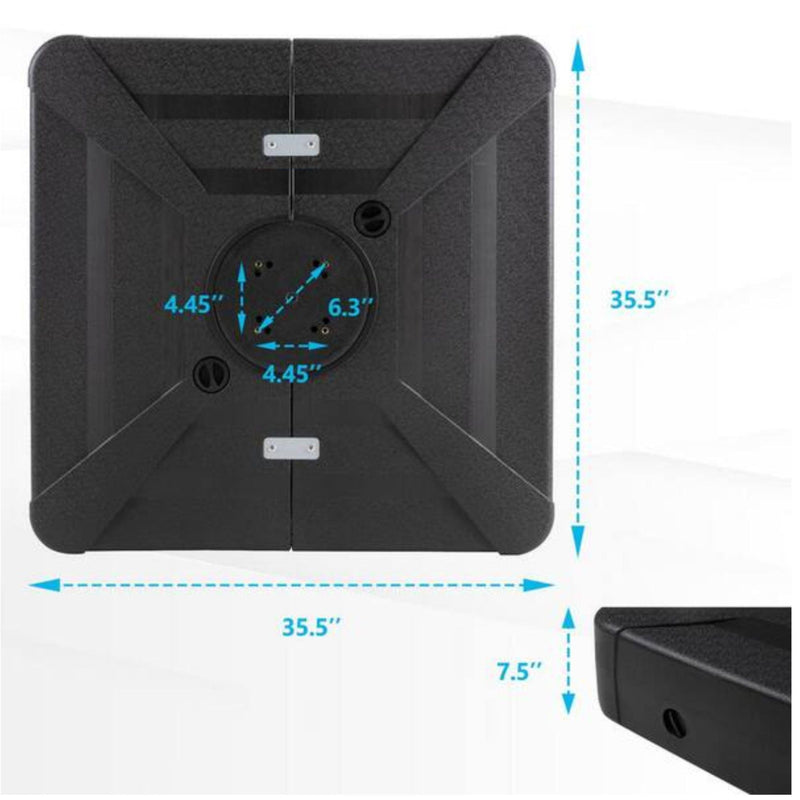 Round Cantilever Patio Umbrella With 360 Rotation & Infinite Tilt Adjustment by HouseOfZazla