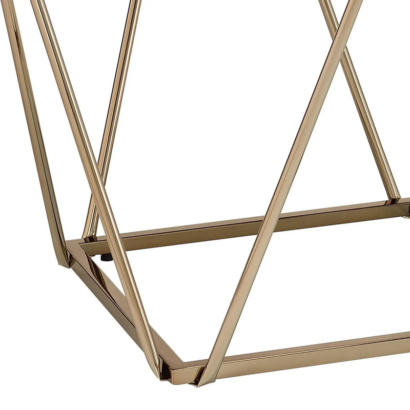 Fogya Mirrored & Champagne Table by HouseOfZazla