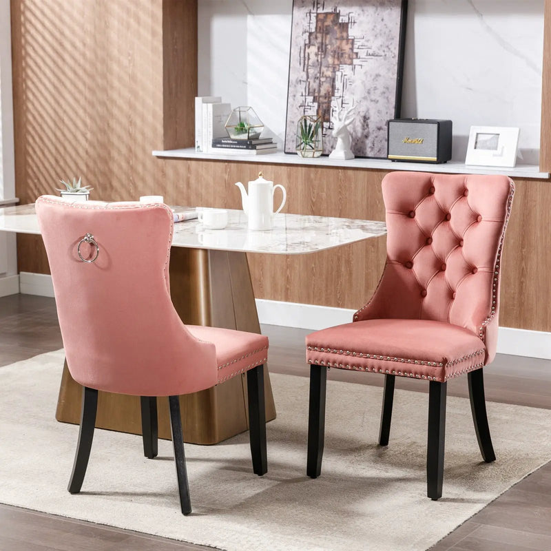 Nikki - High-End Tufted Dining Chair (Set of 2) by HouseOfZazla