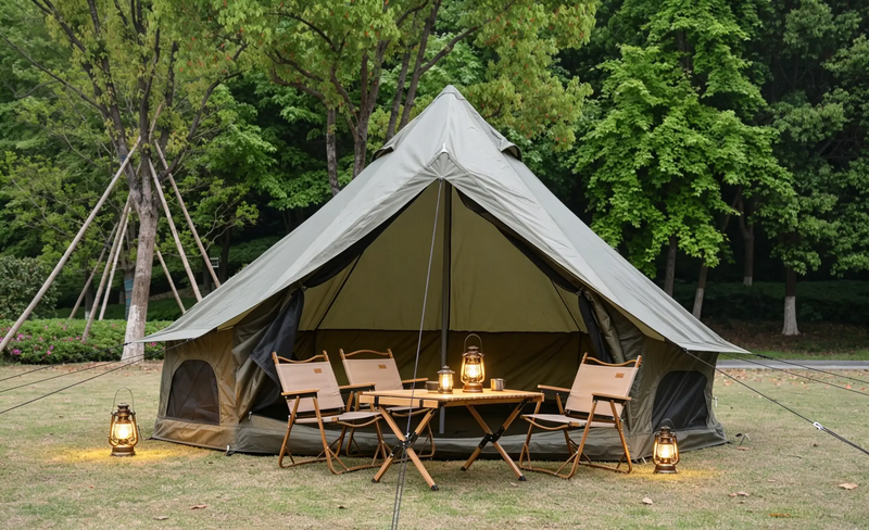 Oxford Bell Tent for Family Camping - Spacious 9.8ft Yurt by HouseOfZazla