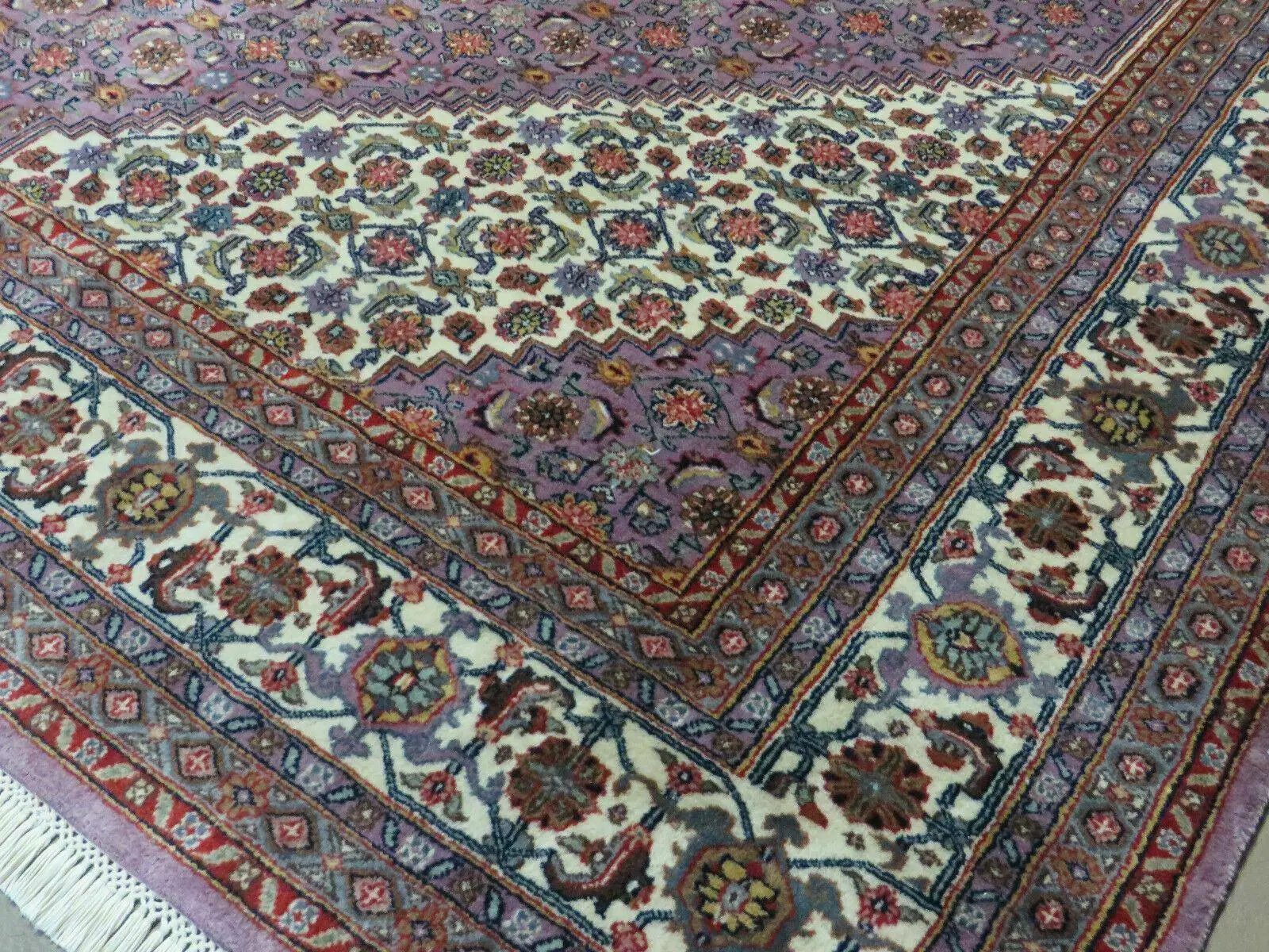 8' X 10' Vintage Fine Handmade India Wool Rug Hand Knotted Carpet Detailed Nice by Jewel Rugs