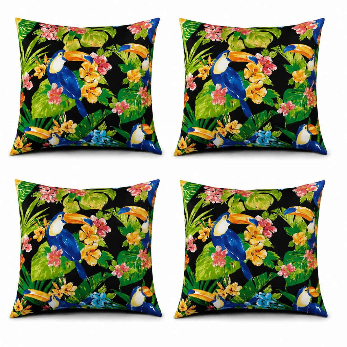 6 Pack Outdoor Pillow Covers - Water-Repellent Decorative Cushion Covers, photo 9 of 10