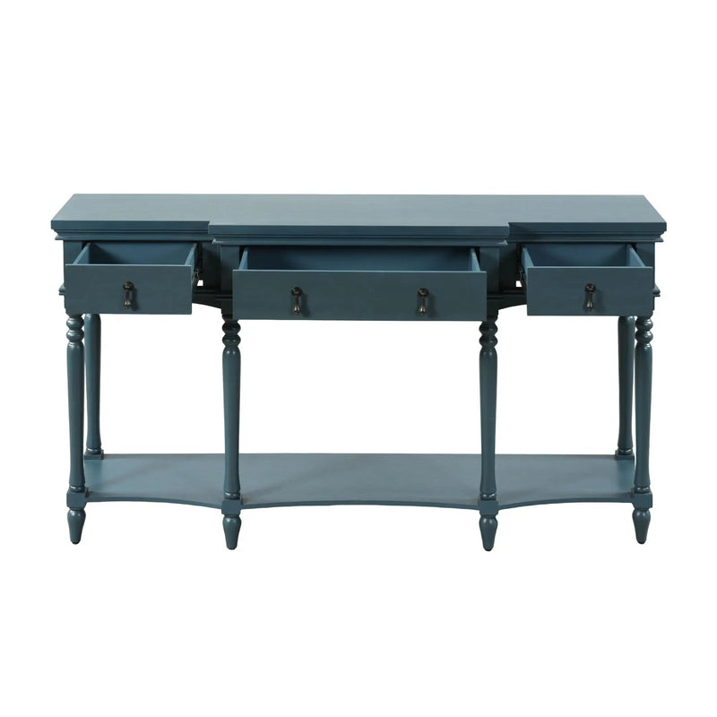 Retro Console Table With 3 Soft Close Drawers by HouseOfZazla