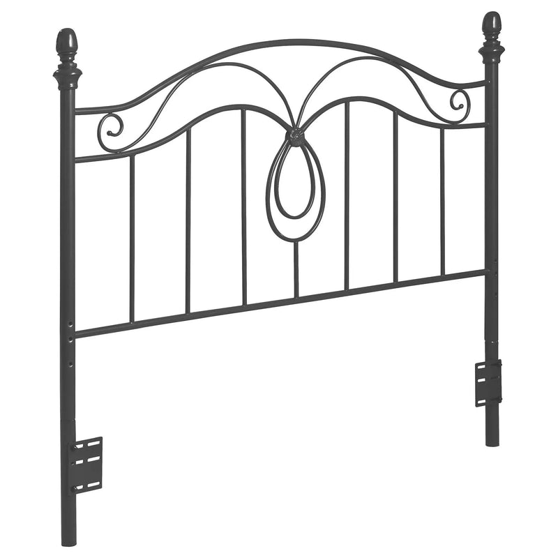 Full / Queen Headboard With Scrolling Design - Dark Gray by HouseOfZazla