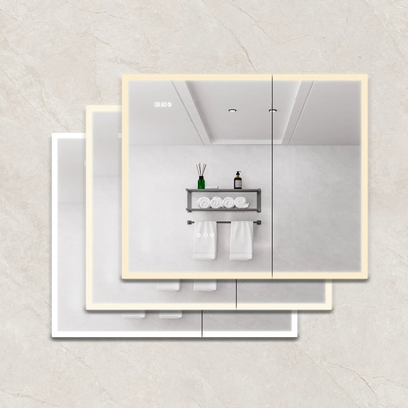 Bathroom Medicine Cabinet With Lights, LED Medicine Cabinet With Mirror, Lighted Medicine Cabinet With Defogger by HouseOfZazla