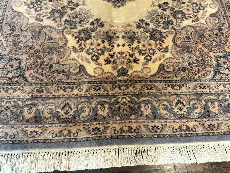 Belgium Power Loomed Wool Rug 6.9 x 9.6, Vintage Oriental Carpet by Jewel Rugs