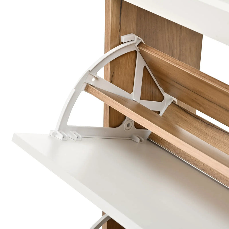 Shoe Cabinet with 3 Hidden Flip Drawers & 2 Storage Drawers by HouseOfZazla