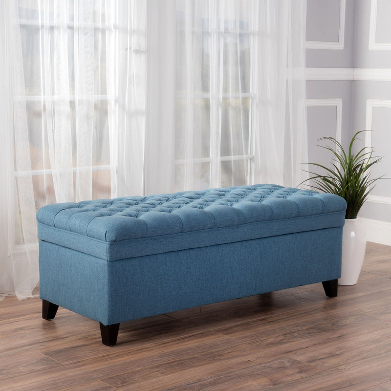 Juliana Storage Ottoman With Birch Legs by HouseOfZazla