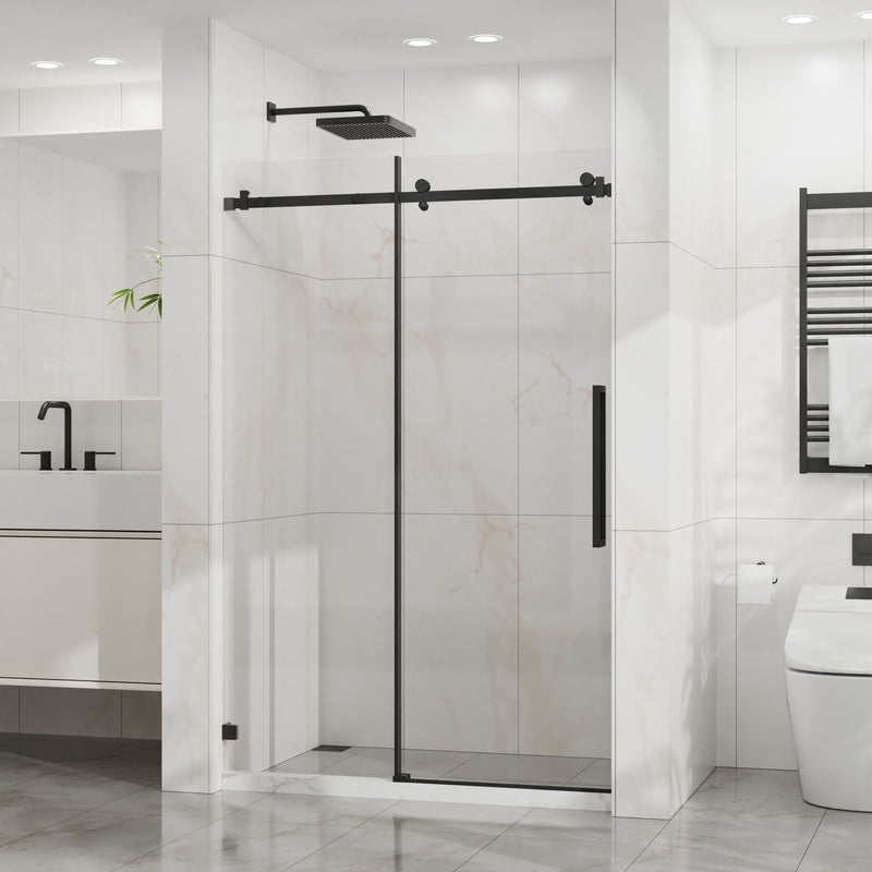 Frameless Tub Sliding Shower Door With Easy Clean Coating by HouseOfZazla