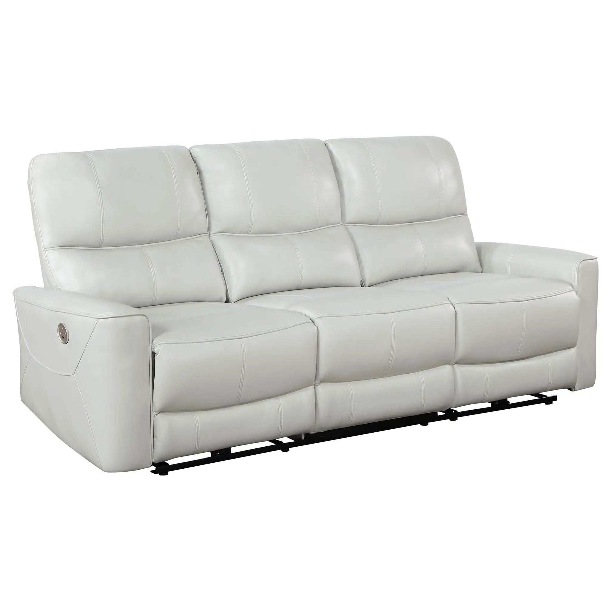 Greenfield 2-piece Power Reclining Sofa Set Dove Grey by Unique Piece Furniture