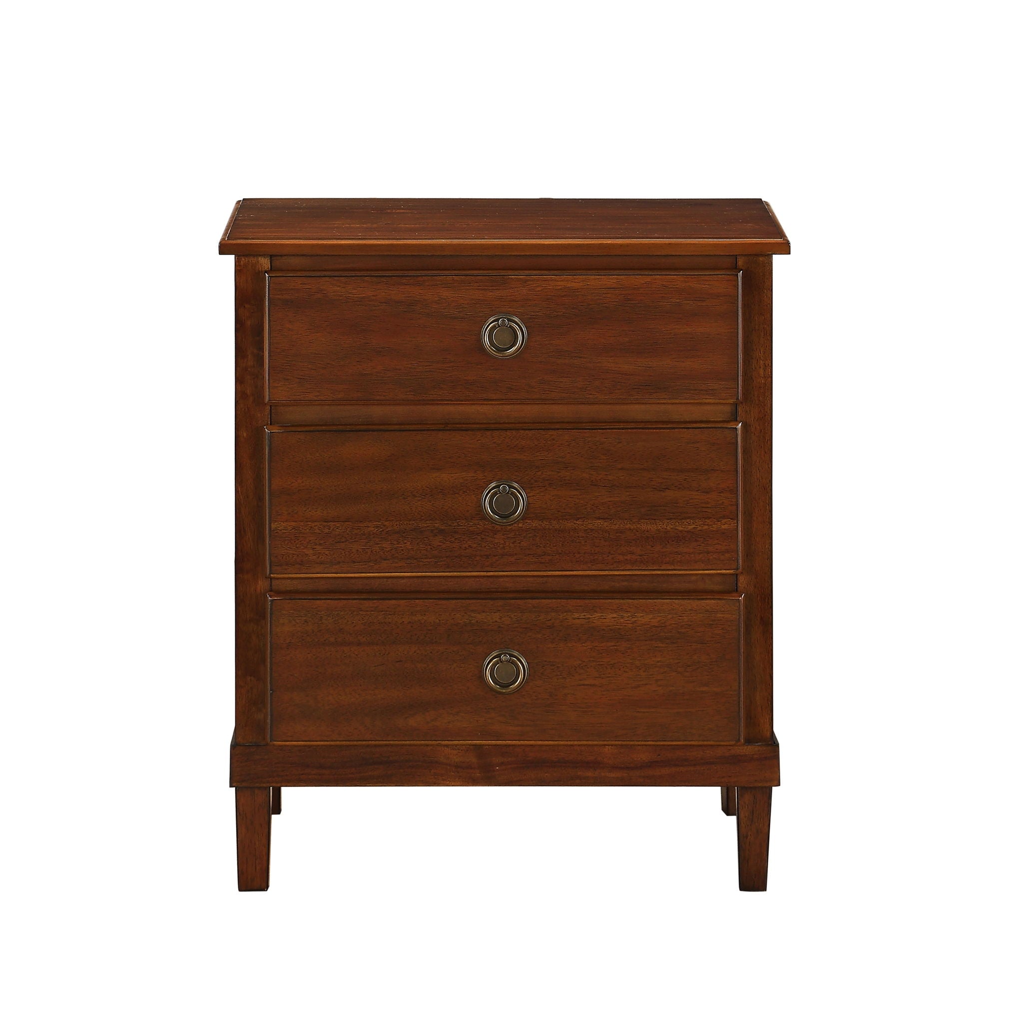 Chamberlin - 3 Drawer Nightstand - Brown by HouseOfZazla