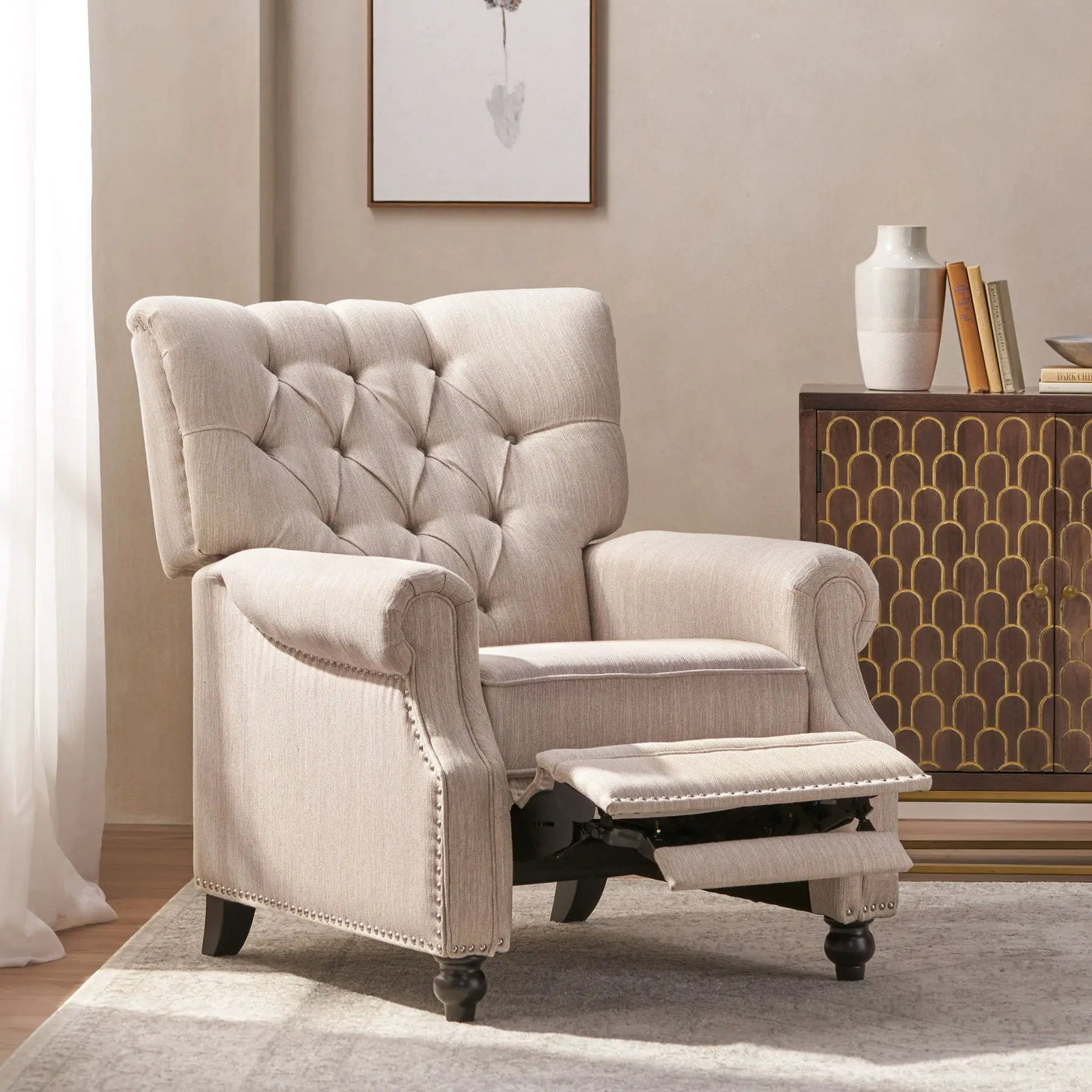 Welch - Contemporary Tufted Pushback Recliner by Unique Piece Furniture