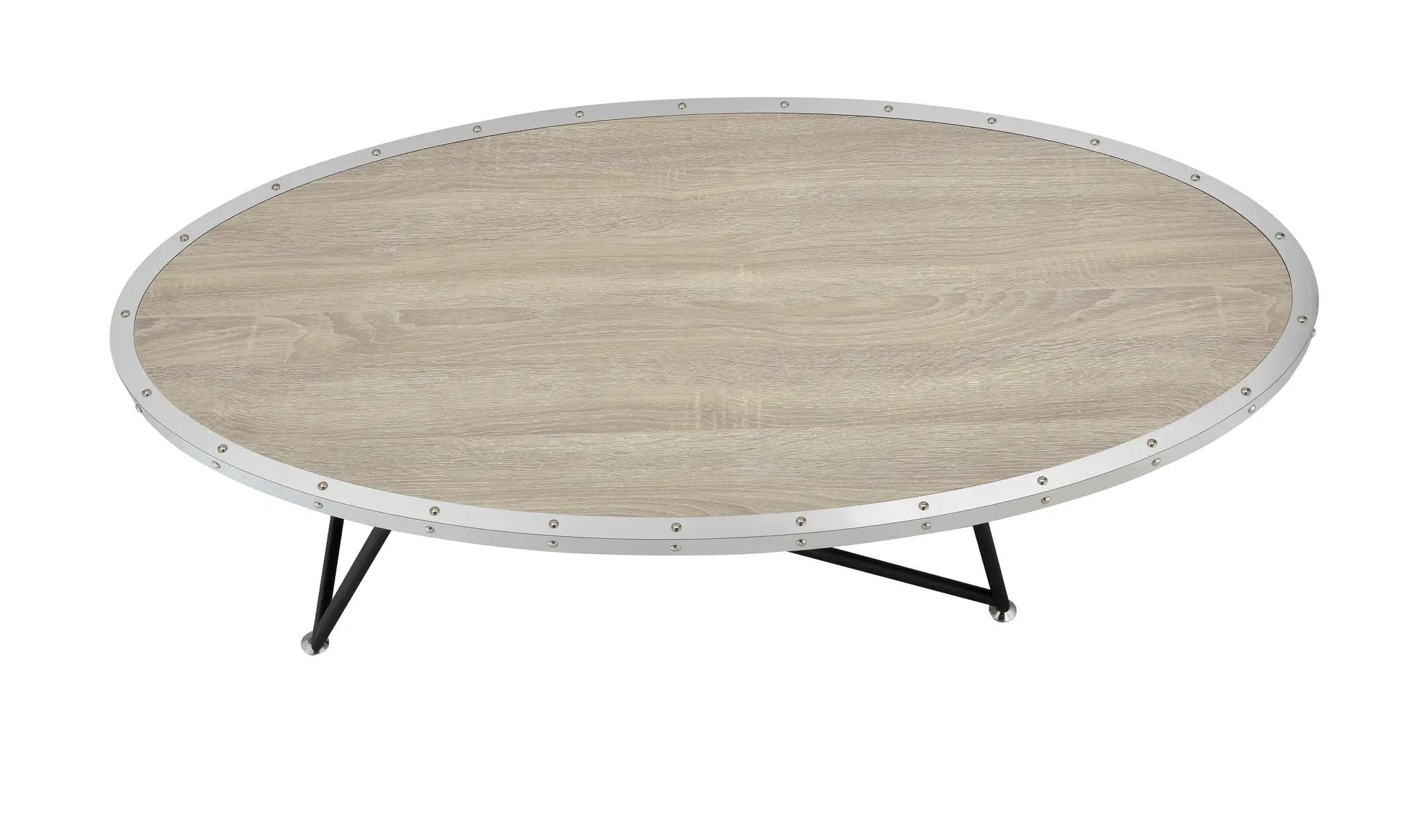 Allis Weathered Oval Coffee Table by HouseOfZazla