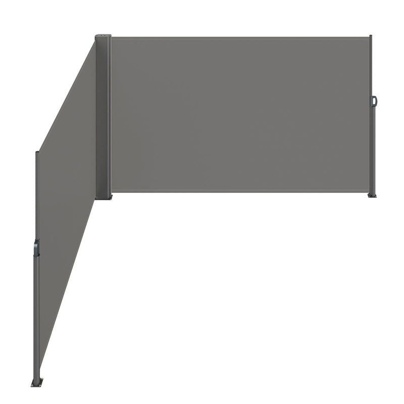 Retractable Side Awning 71" x 236" Full Aluminum Rust-Proof Patio Screen by HouseOfZazla