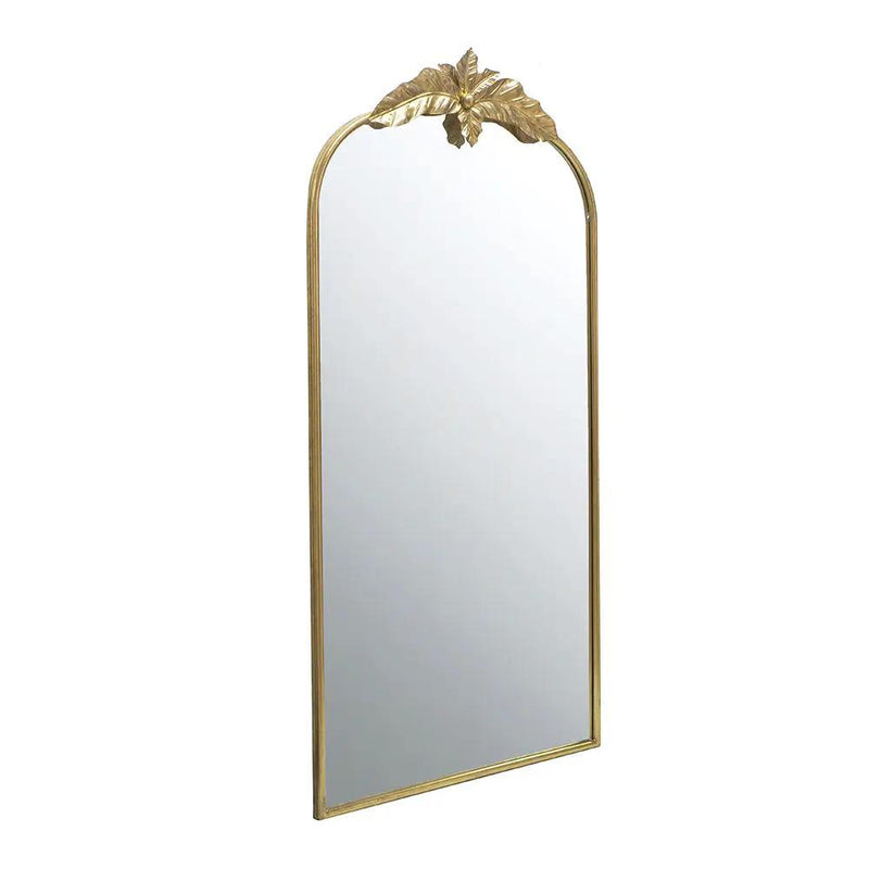 Arched Wall Mirror With Metal Frame, Wall Mirror For Living Room by HouseOfZazla