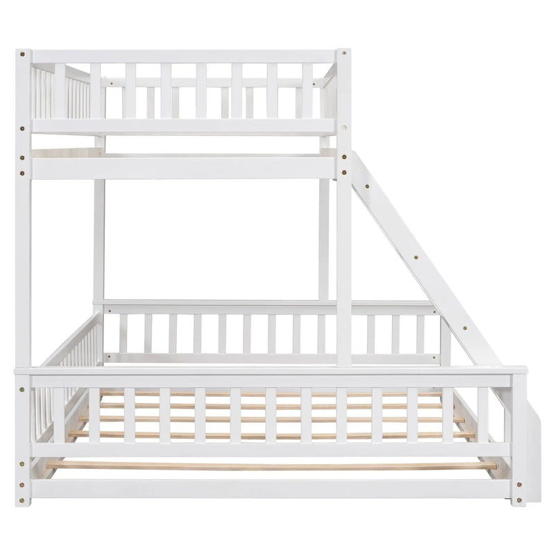 Bunk Bed With Ladder And Guardrails by Unique Piece Furniture
