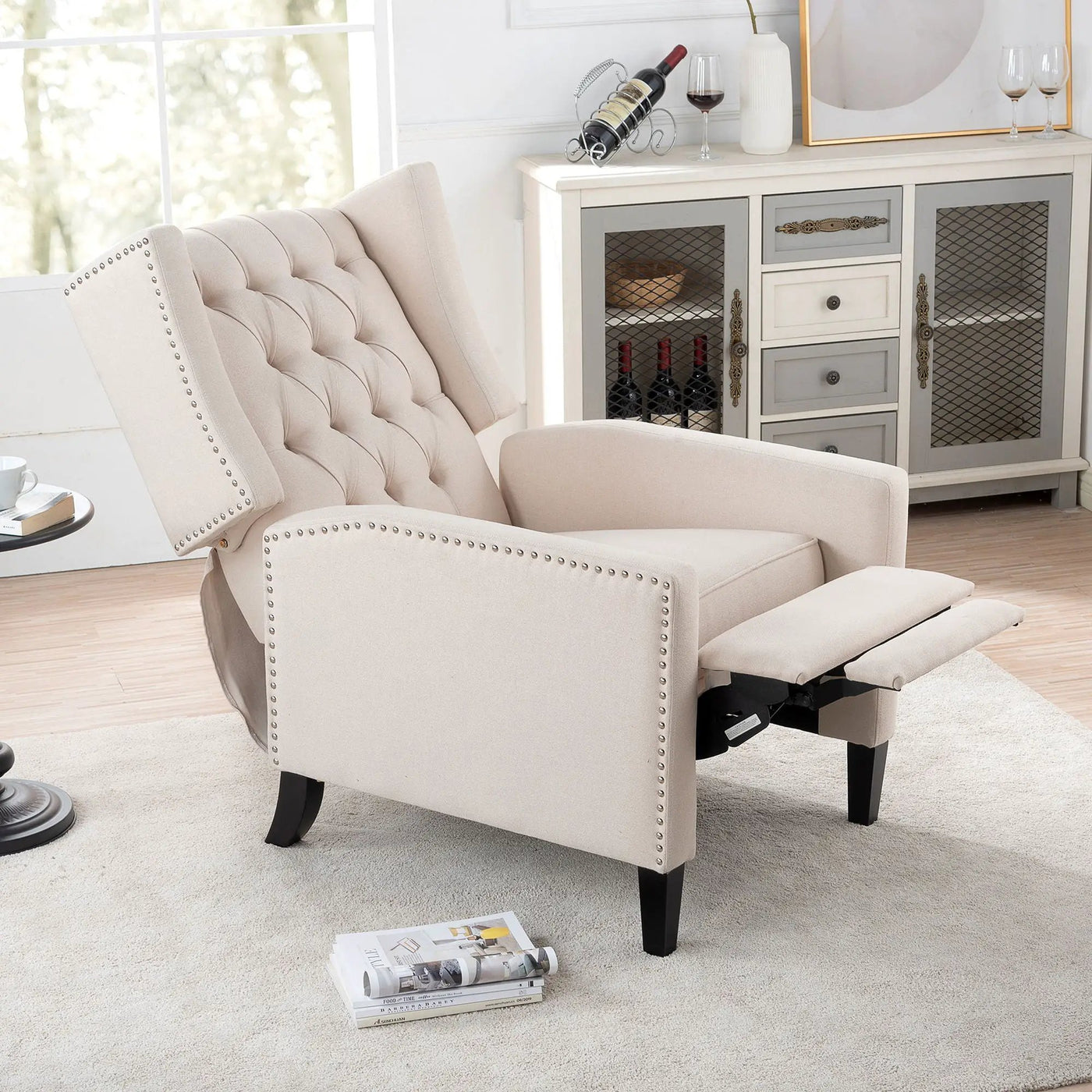Manual Wing Chair Recliner by Unique Piece Furniture