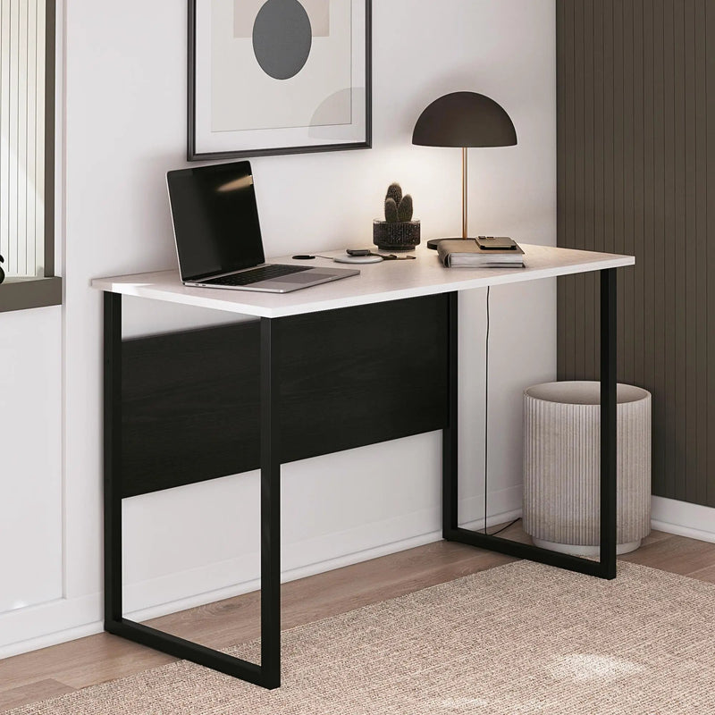 Sorina - Writing Desk - White / Light Oak by Unique Piece Furniture