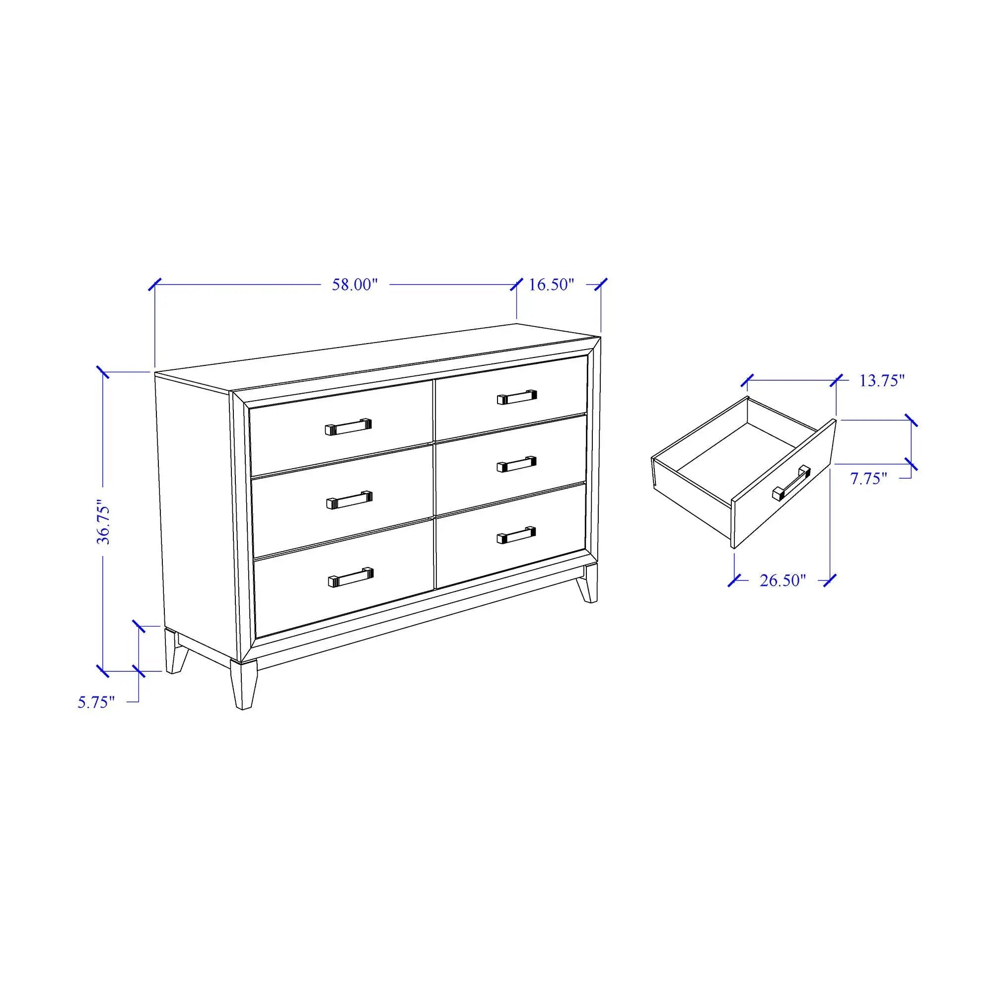 Mirage - 5 Piece Bedroom Set
