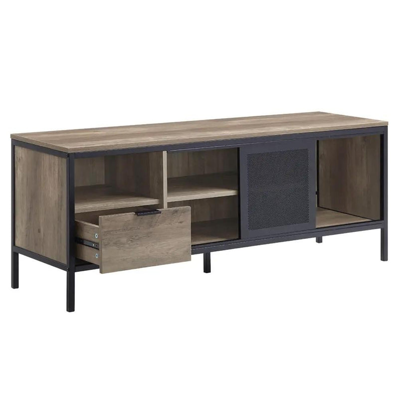 Nantan - 21" TV Stand - Rustic Oak & Black by Unique Piece Furniture