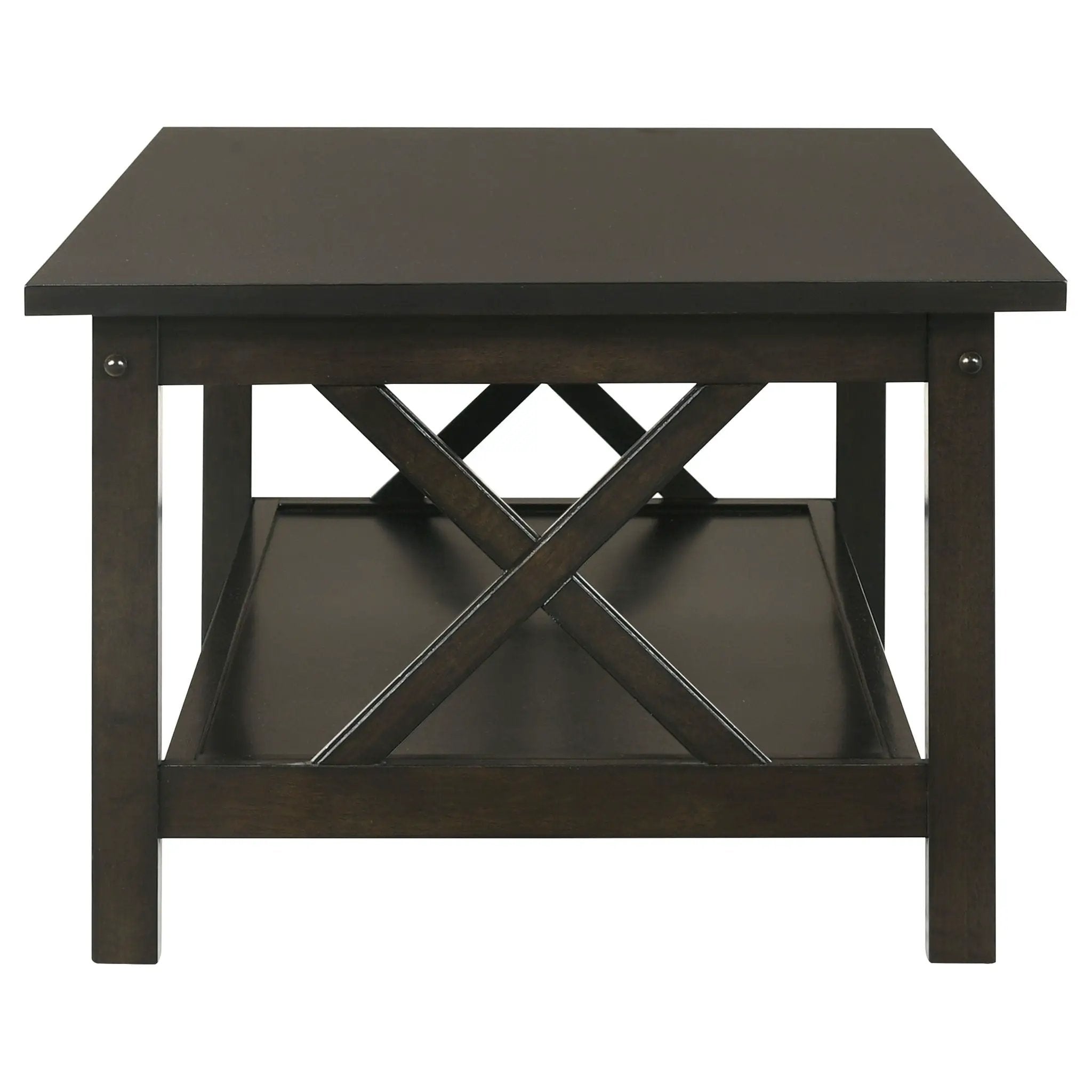 Rachelle 3-piece Rectangular Coffee Table Set Deep Merlot by Unique Piece Furniture