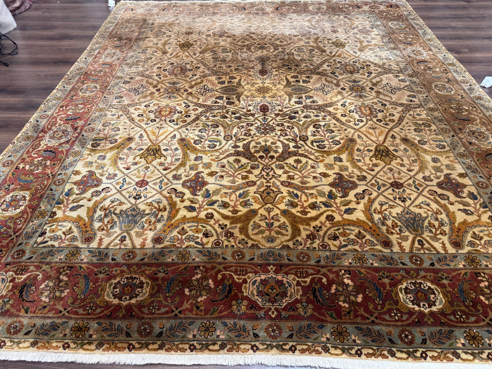 Indo Persian Rug 8x10, Teawash Bidjar Carpet, Allover Pattern by Jewel Rugs